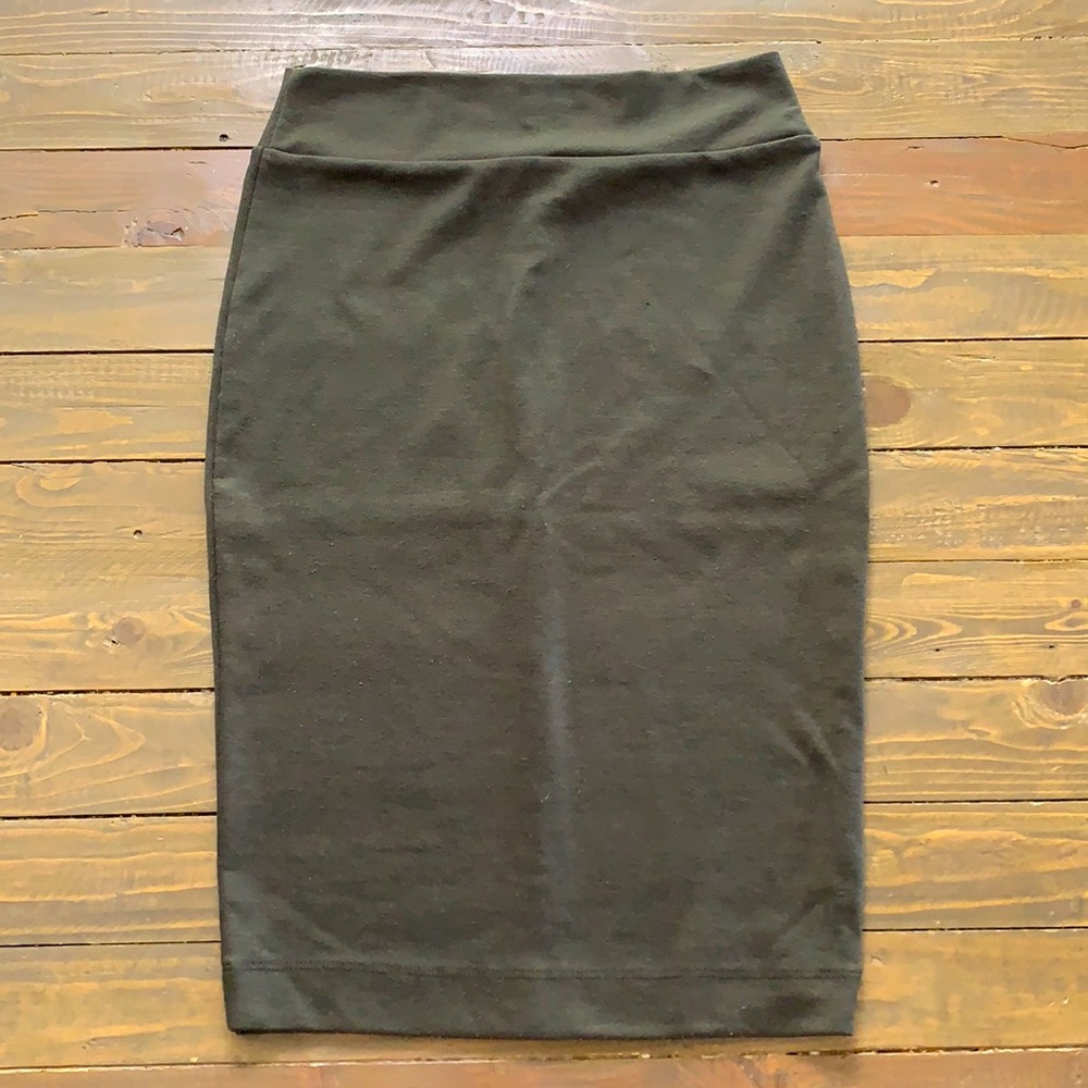Forever 21 Dark Green Pencil Skirt